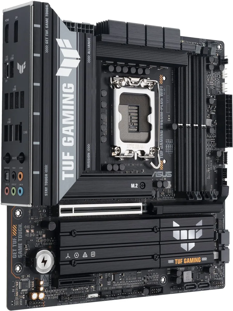 ASUS TUF GAMING B860M-PLUS WIFI Moederbord - Micro-ATX - Intel B860 - afbeelding 6 van 6
