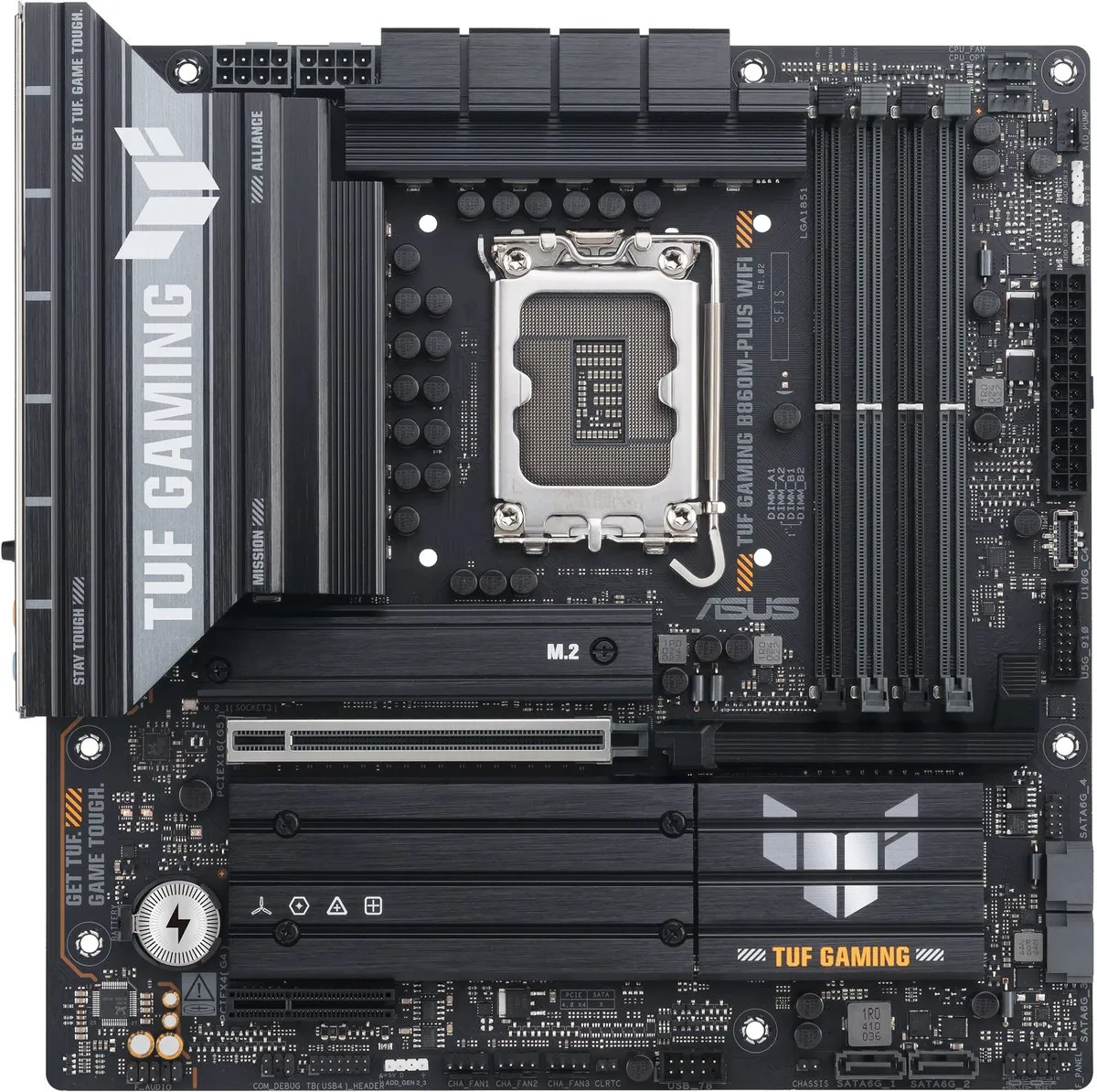ASUS TUF GAMING B860M-PLUS WIFI Moederbord - Micro-ATX - Intel B860