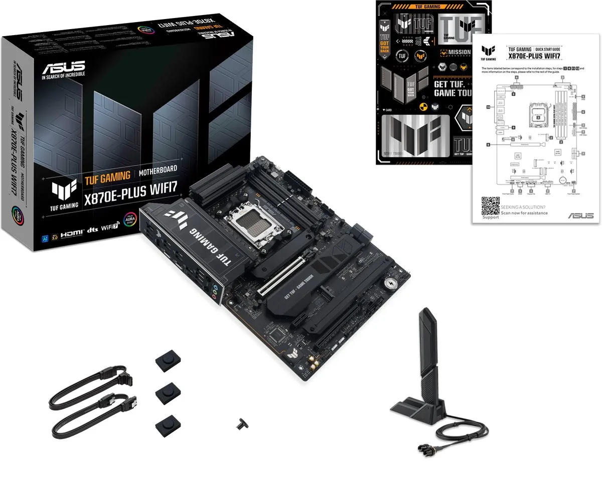ASUS TUF Gaming X870E-PLUS WIFI7 Moederbord - AM5 - ATX - afbeelding 6 van 6