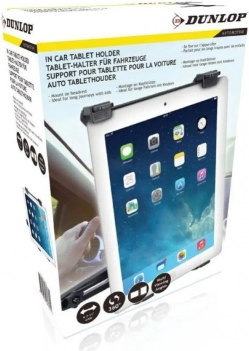 Dunlop Tablethouder Auto 360° - iPad Pro 11" - Zwart