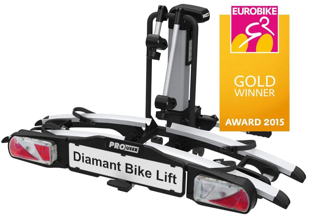 Pro-User Diamant Bike Lift Fietsendrager 2 Fietsen - Zwart