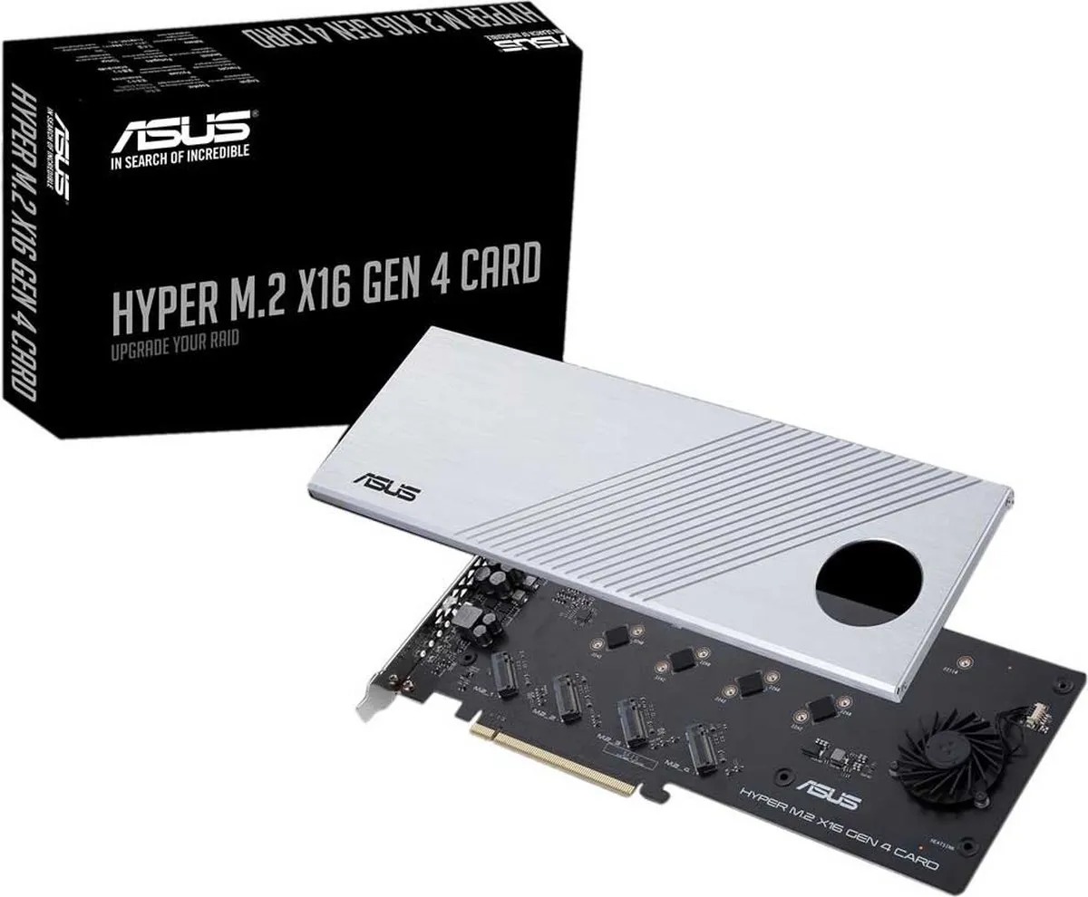 ASUS Hyper M.2 x16 Gen 4 Interfacekaart 90MC08A0-M0EAY0 - afbeelding 6 van 6