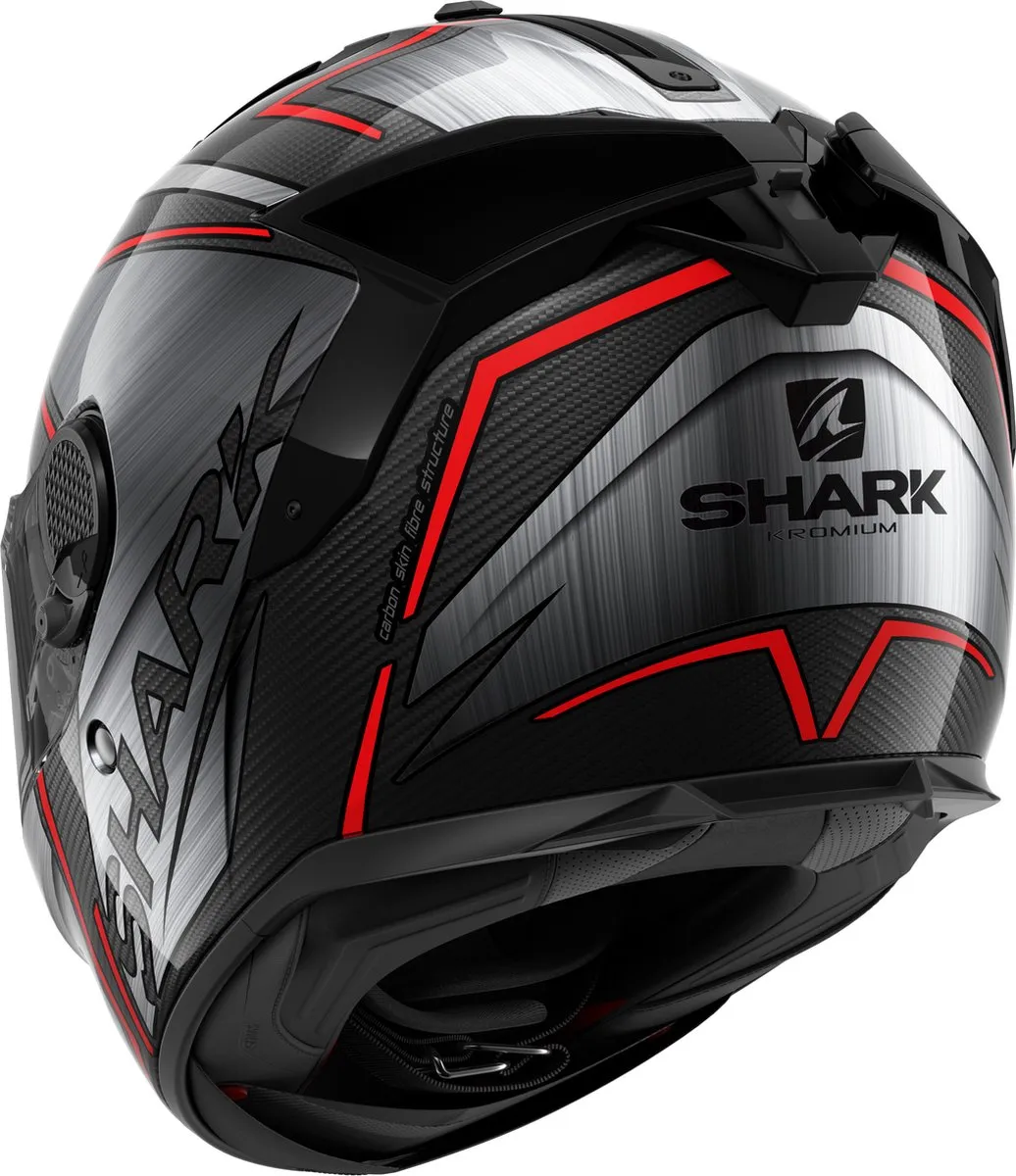 Shark Spartan GT Carbon Kromium Motorhelm - XS - Rood - afbeelding 6 van 6