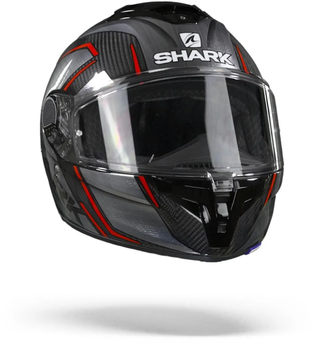 Shark Spartan GT Carbon Kromium Motorhelm - XS - Rood