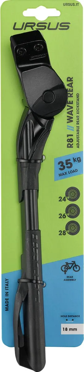 Ursus KSA R 81 Wave Achterstandaard 18mm - 24 Inch - Zwart