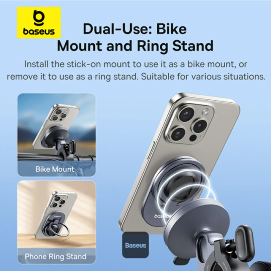 Baseus PrimeTrip Telefoonhouder Fiets Stick-on C40569001121-00 - Zwart