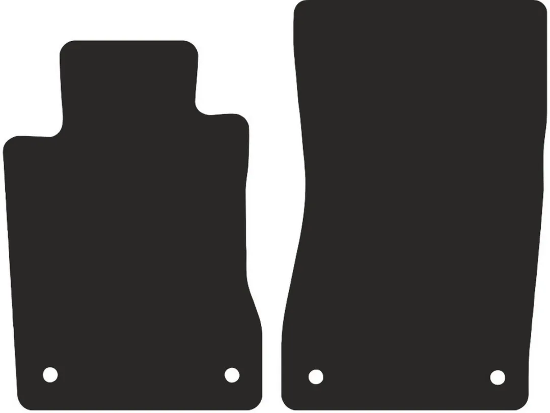 Mercedes CLS C219 Sedan 2004-2010 Polyamide PREMIUM - 2 Stuks - Zwart