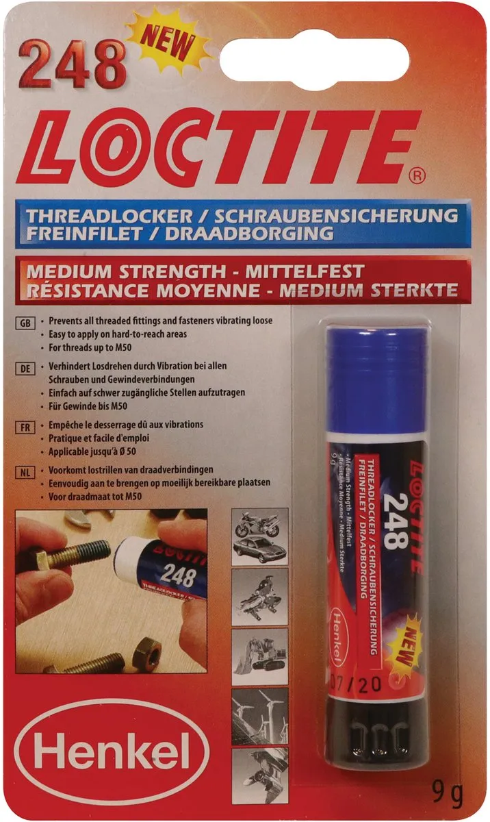 Loctite 540497 Borgmiddel (blauw) 9ml