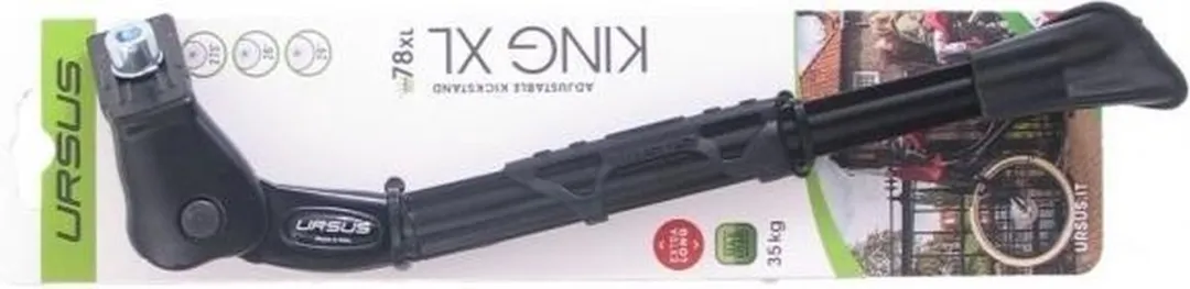 Ursus King XL Zijstandaard - 27.5 t/m 29 Inch - Zwart