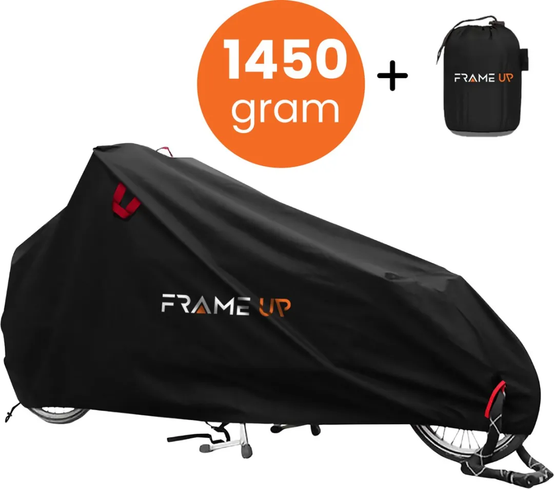 Premium Bakfietshoes waterdicht – Geschikt voor Met en zonder regenhuif - 450D Oxford bakfiets hoes - Geschikt voor o.a Urban Arrow, Lovens, Babboe, Vogue, Dolly, Makki