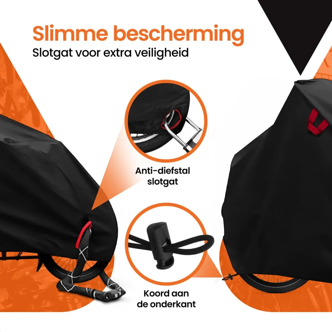 Premium Bakfietshoes waterdicht – Geschikt voor Met en zonder regenhuif - 450D Oxford bakfiets hoes - Geschikt voor o.a Urban Arrow, Lovens, Babboe, Vogue, Dolly, Makki