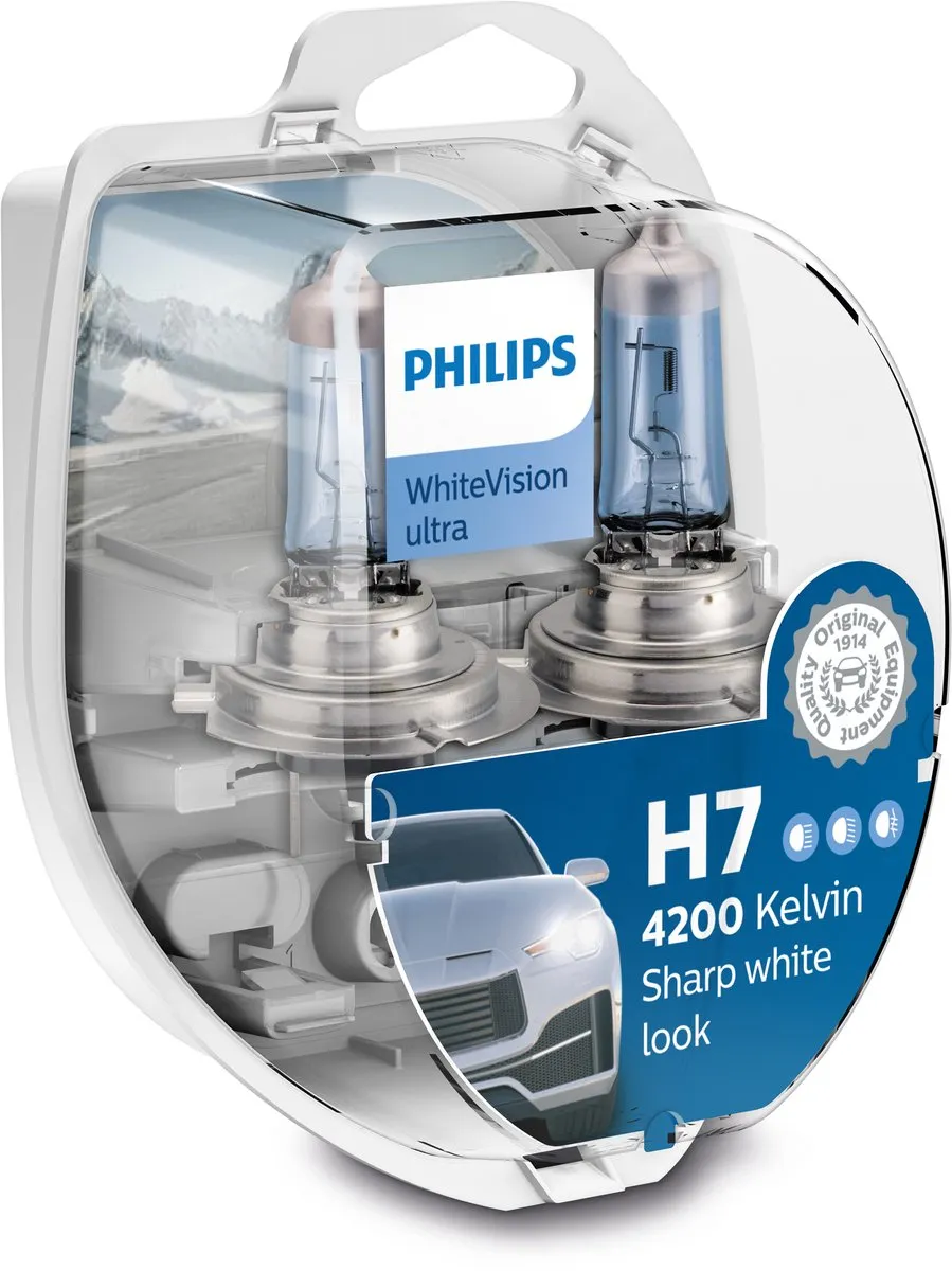 Philips H7 WhiteVision Ultra Lamp - 2 Stuks