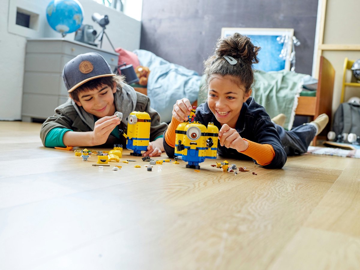 LEGO Minions Minions-figuren van Stenen en hun Schuilplaats - 75551