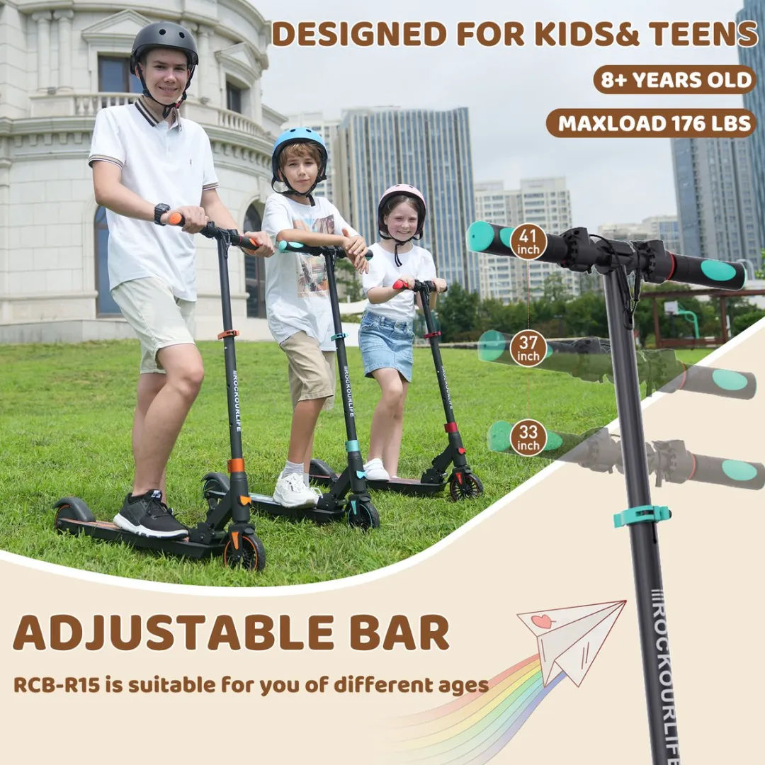 RCB Kinderstep Inklapbaar 20km/u - 5.5" Wielen - Blauw