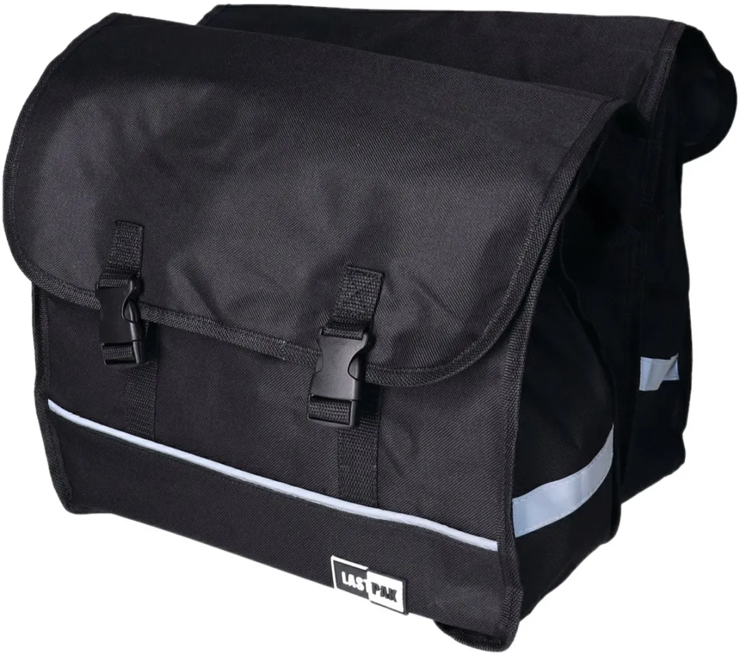 Lastpak Dubbele Fietstas 35L - Zwart