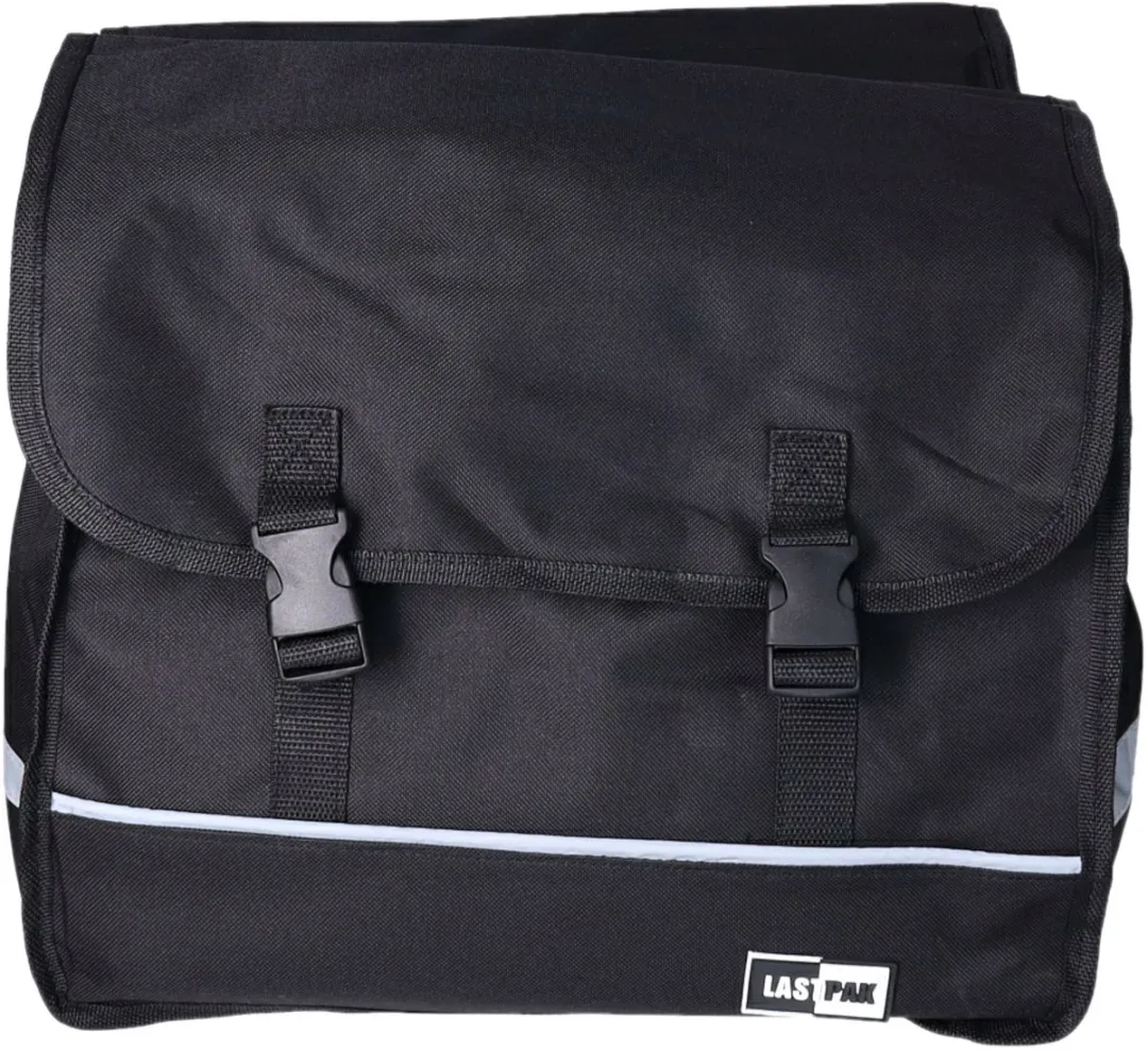 Lastpak Dubbele Fietstas 35L - Zwart