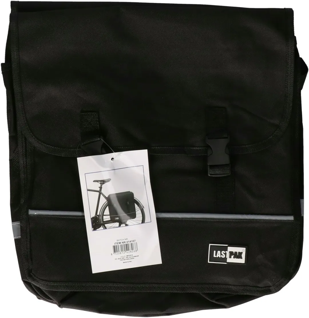 Lastpak Dubbele Fietstas 35L - Zwart - afbeelding 6 van 6