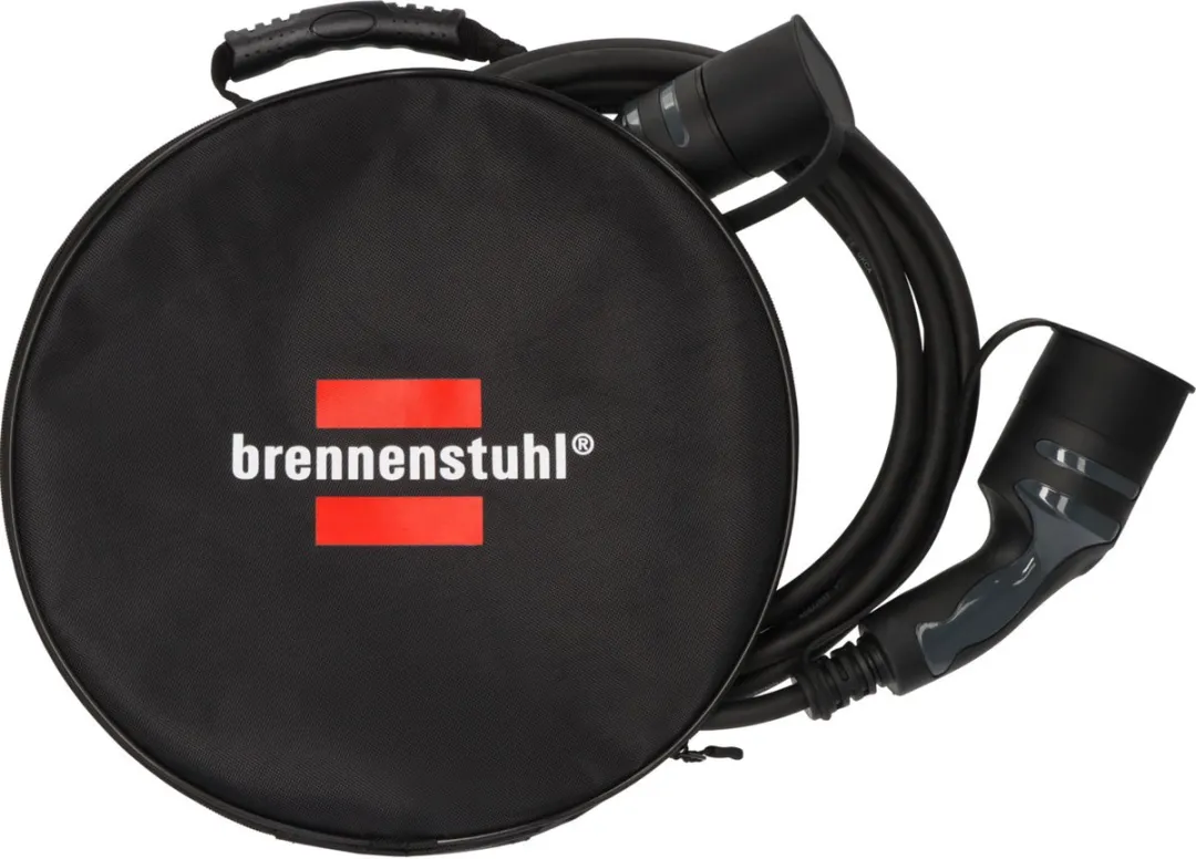 Brennenstuhl EV Type 2 Laadkabel 11kW 7m - 3-fase - IP55 - Zwart