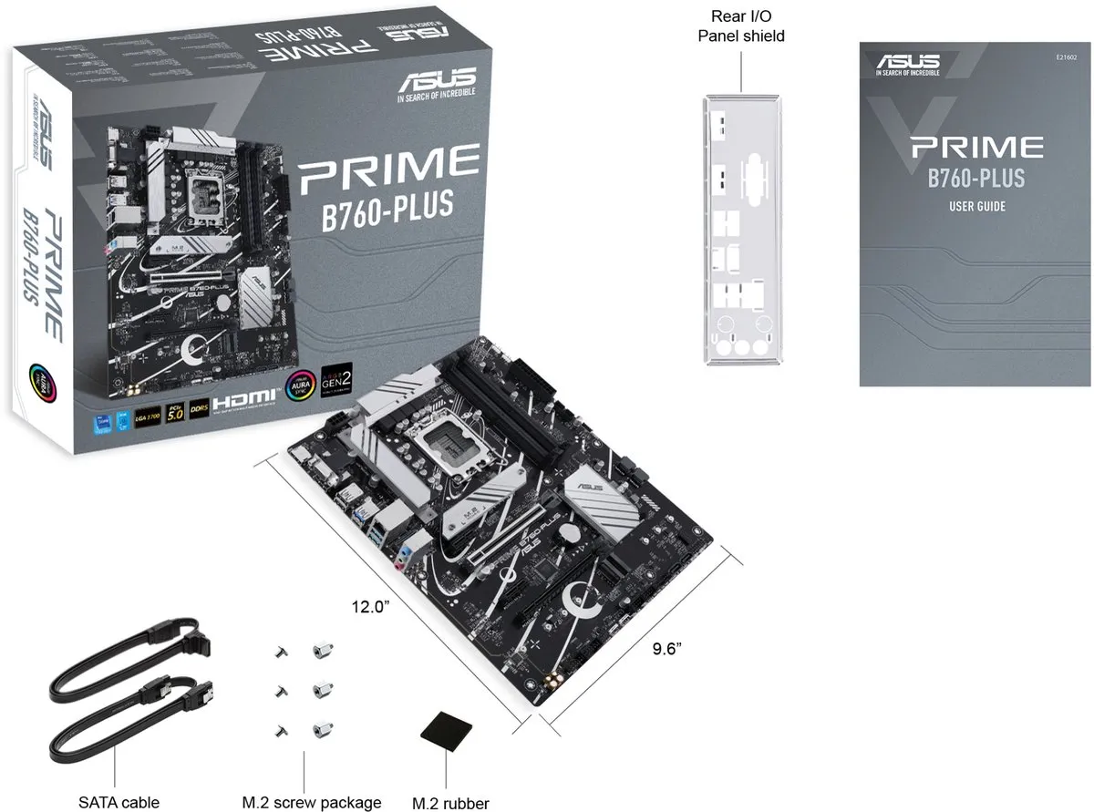 ASUS PRIME B760-PLUS Moederbord - Intel B760 - LGA 1700