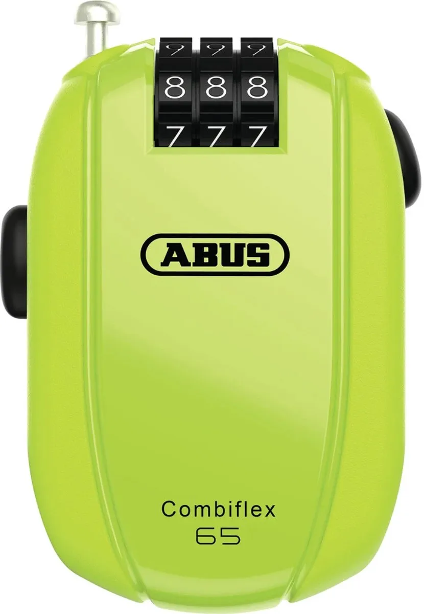 ABUS Combiflex StopOver 65 Cijferslot - 65cm - Fluorgeel