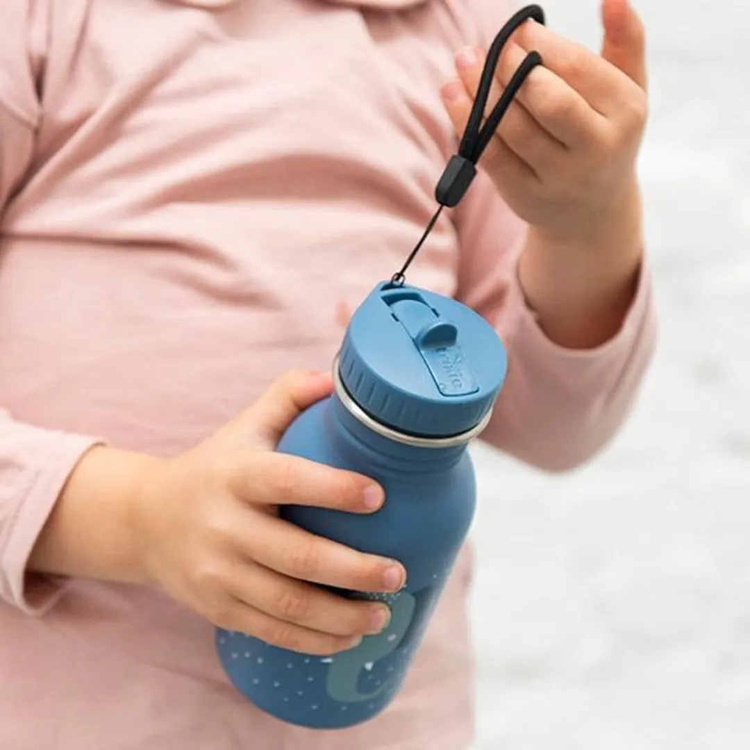 Trixie Mrs. Elephant RVS Drinkfles 350ml - Blauw
