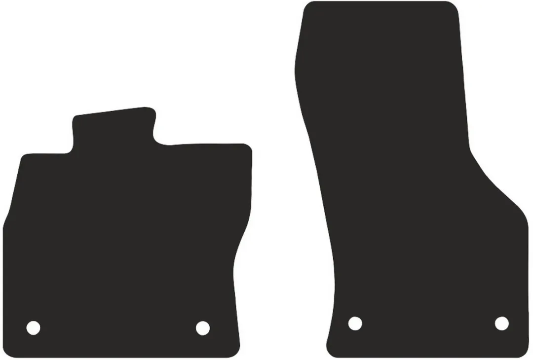 Volkswagen Golf Sportsvan Polyamide PREMIUM - 2 Stuks - Zwart