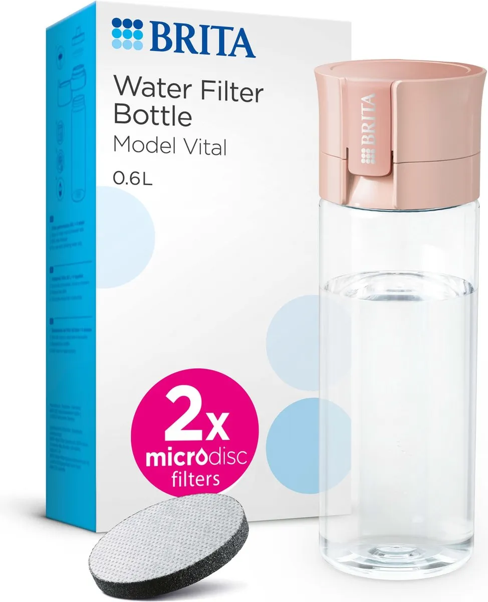 BRITA Vital Waterfilterfles 0,6L Abrikoos