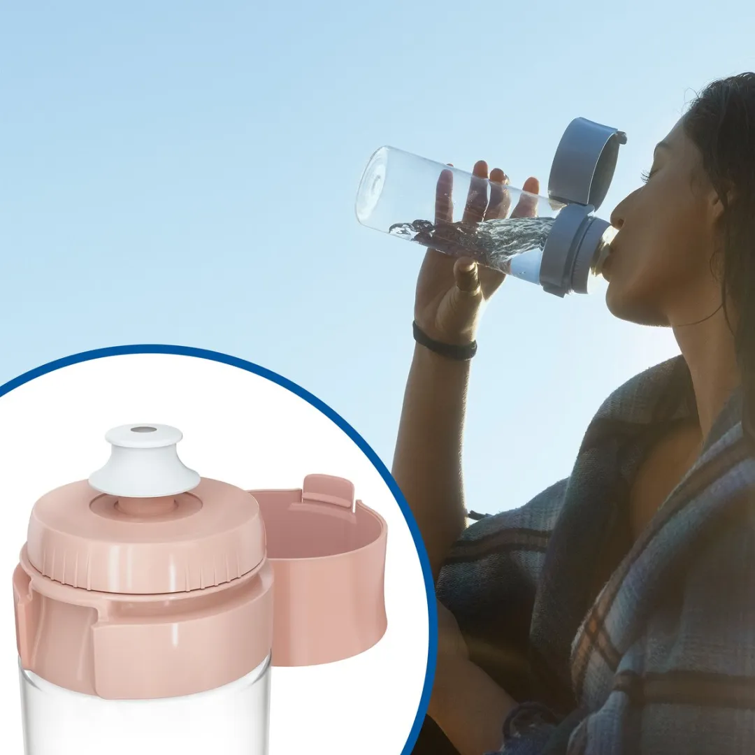 BRITA Vital Waterfilterfles 0,6L Abrikoos - 2x MicroDisc