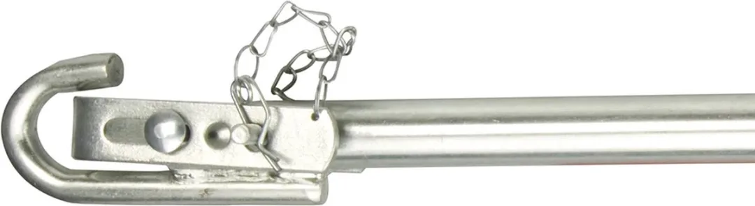 Silverline Verchroomde Sleeppaal 1800kg 1,8m 3-delig - Grijs