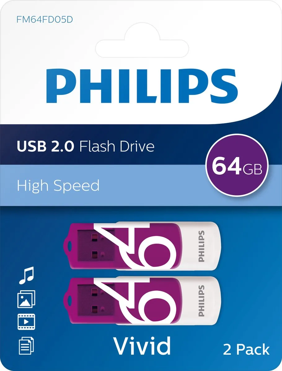 Philips USB Stick 2.0 FM64FD05D 120GB