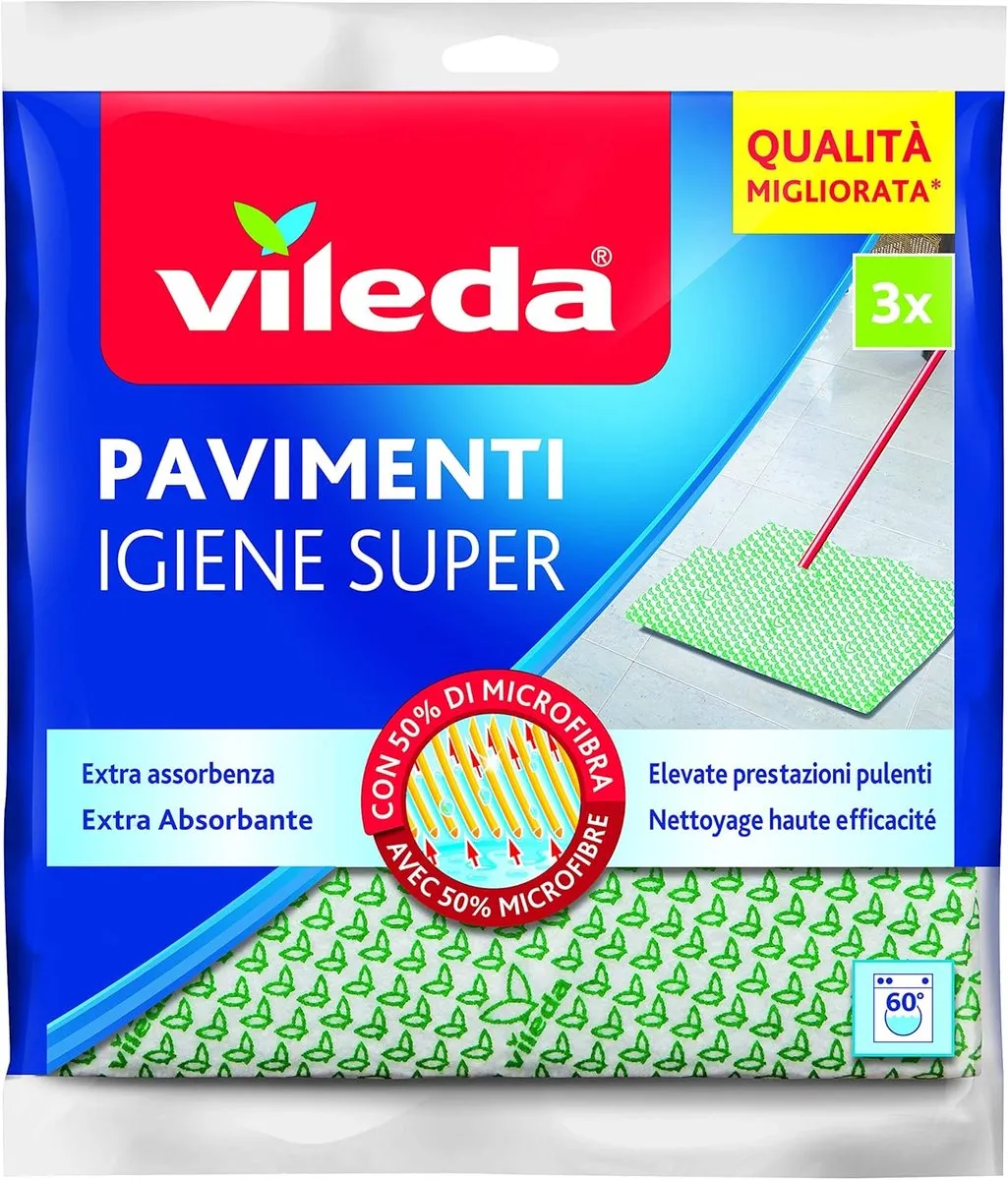 Vileda Dweil Super Hygiënisch 50x45cm