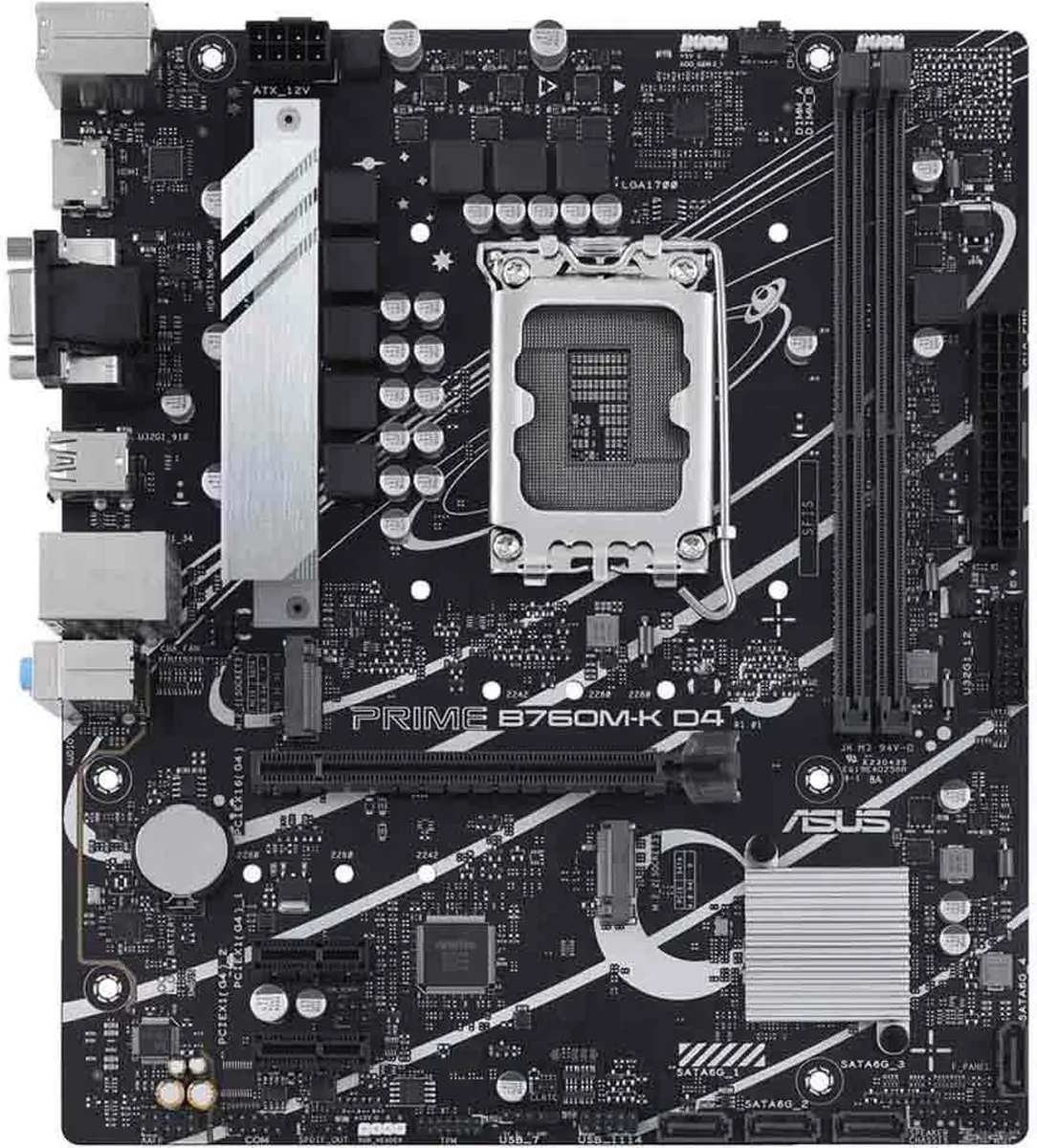 ASUS PRIME B760M-K D4 Moederbord - microATX