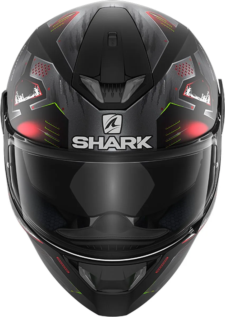 Shark Skwal 2 Venger Motorhelm - Maat XS - Antraciet Rood