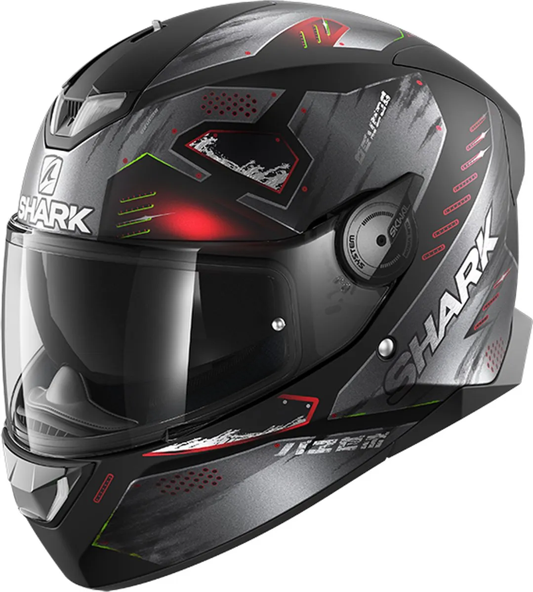 Shark Skwal 2 Venger Motorhelm - Maat XS - Antraciet Rood