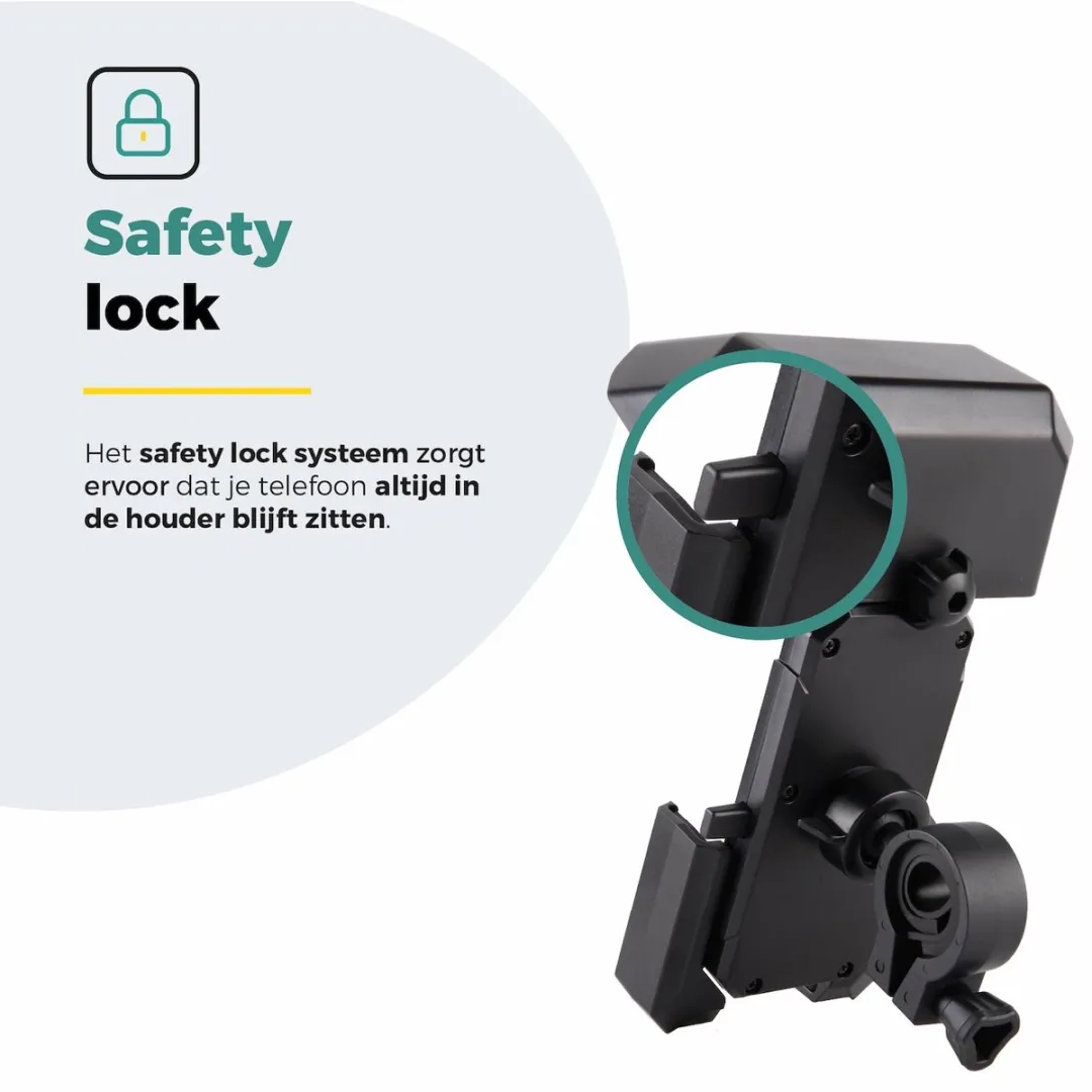 Voltano Protect Universele Telefoonhouder Fiets - Zwart
