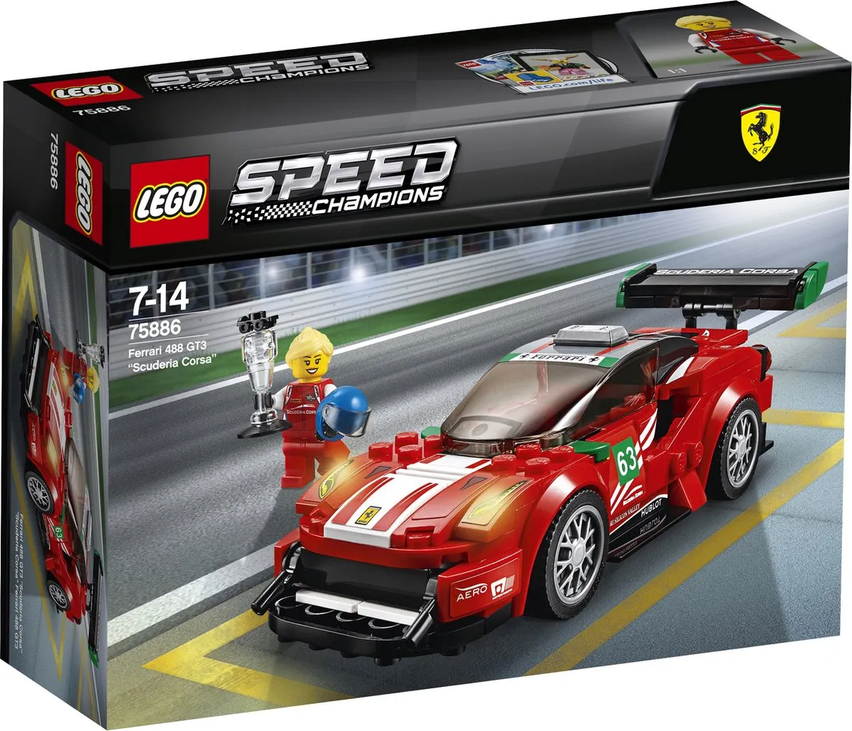 LEGO Speed Champions Ferrari 488 GT3 Scuderia Corsa 75886