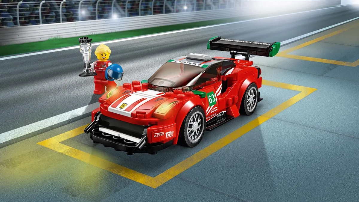 LEGO Speed Champions Ferrari 488 GT3 Scuderia Corsa 75886 - Rood