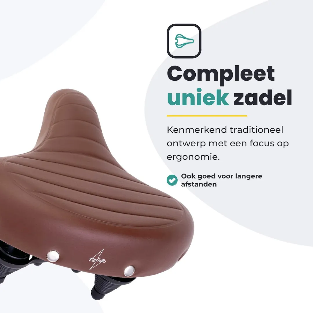 Voltano Drifter Fietszadel - Bruin