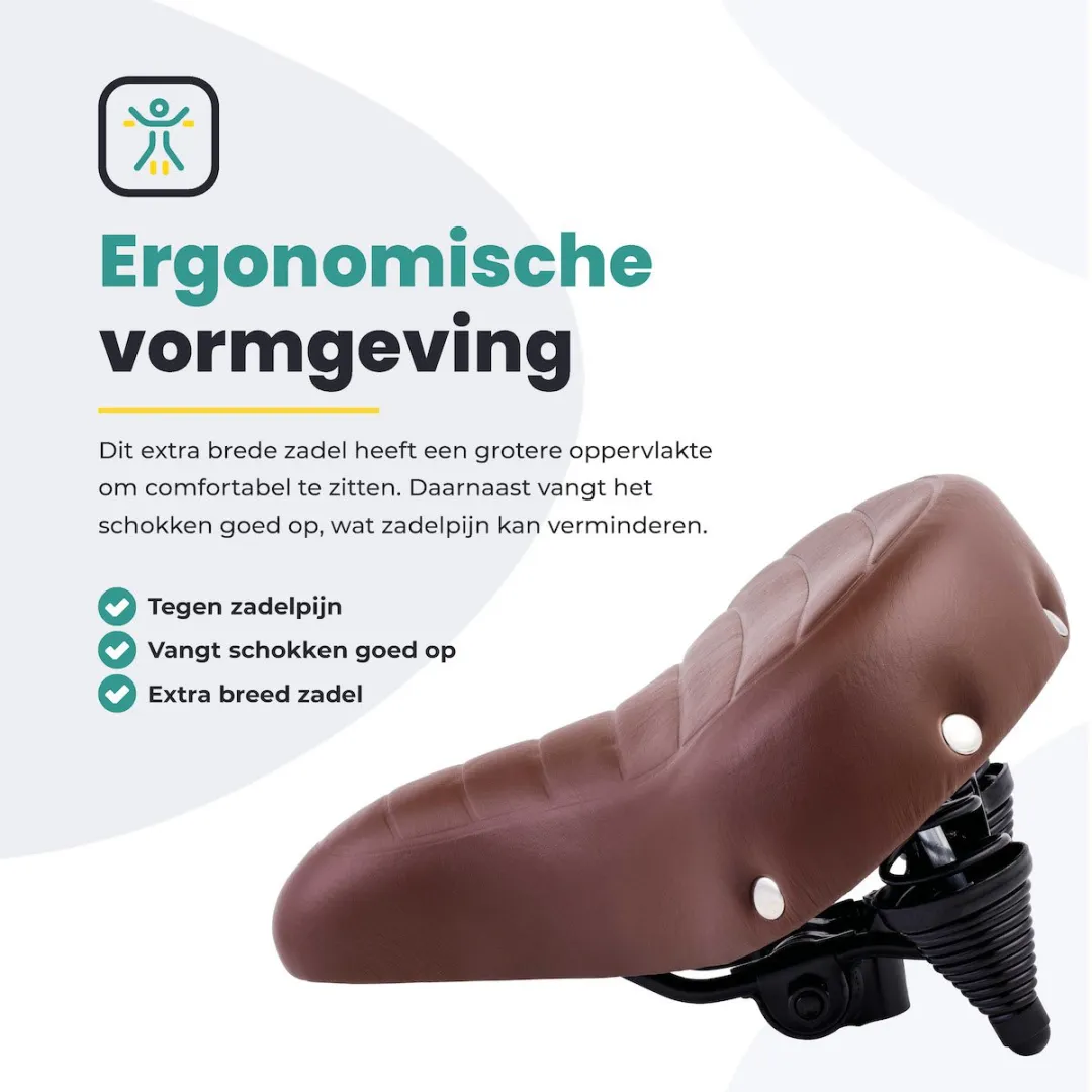 Voltano Drifter Fietszadel - Bruin
