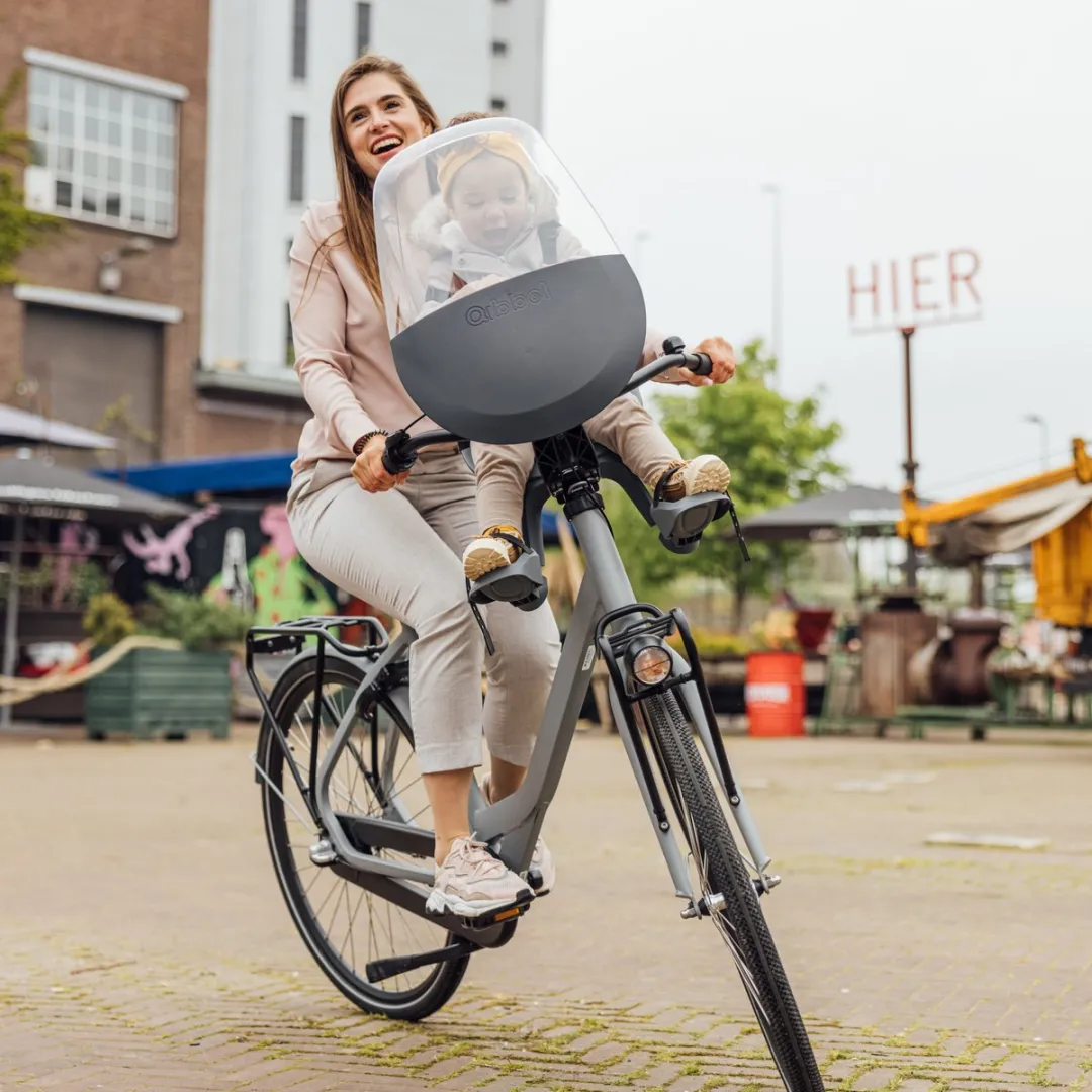Qibbel Air Fietsstoeltje - Stuurpenbevestiging White Smoke - afbeelding 6 van 6