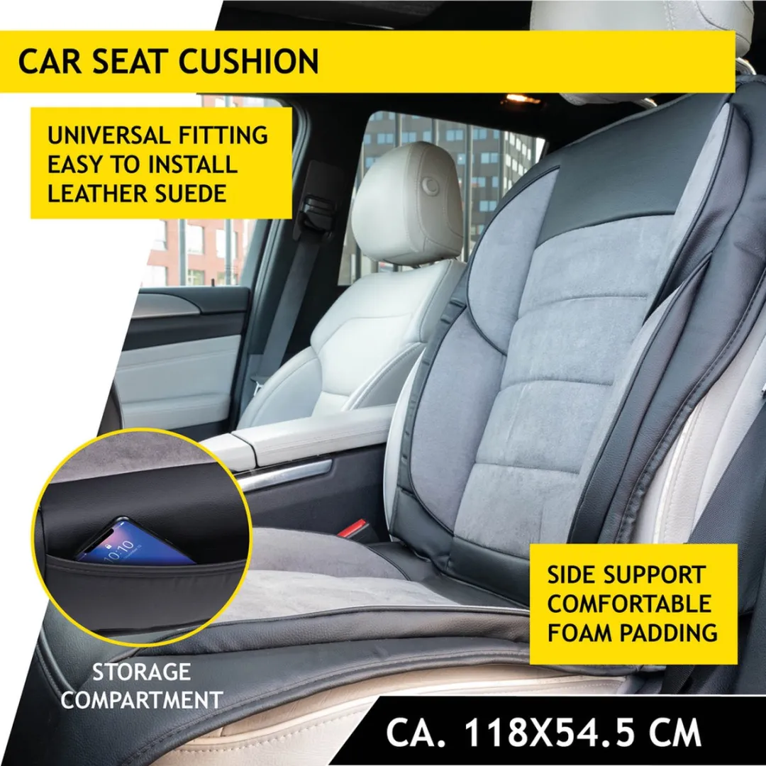 Dunlop Autostoelhoes Luxe Vegan Leer Suède - Grijs