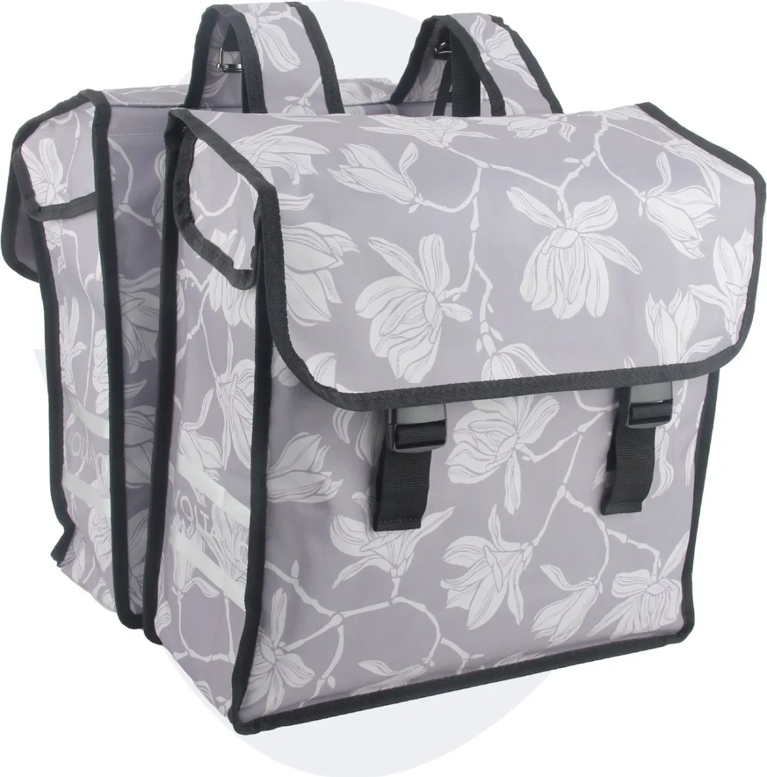 Voltano Dubbele Fietstas Rose Harmony 38L
