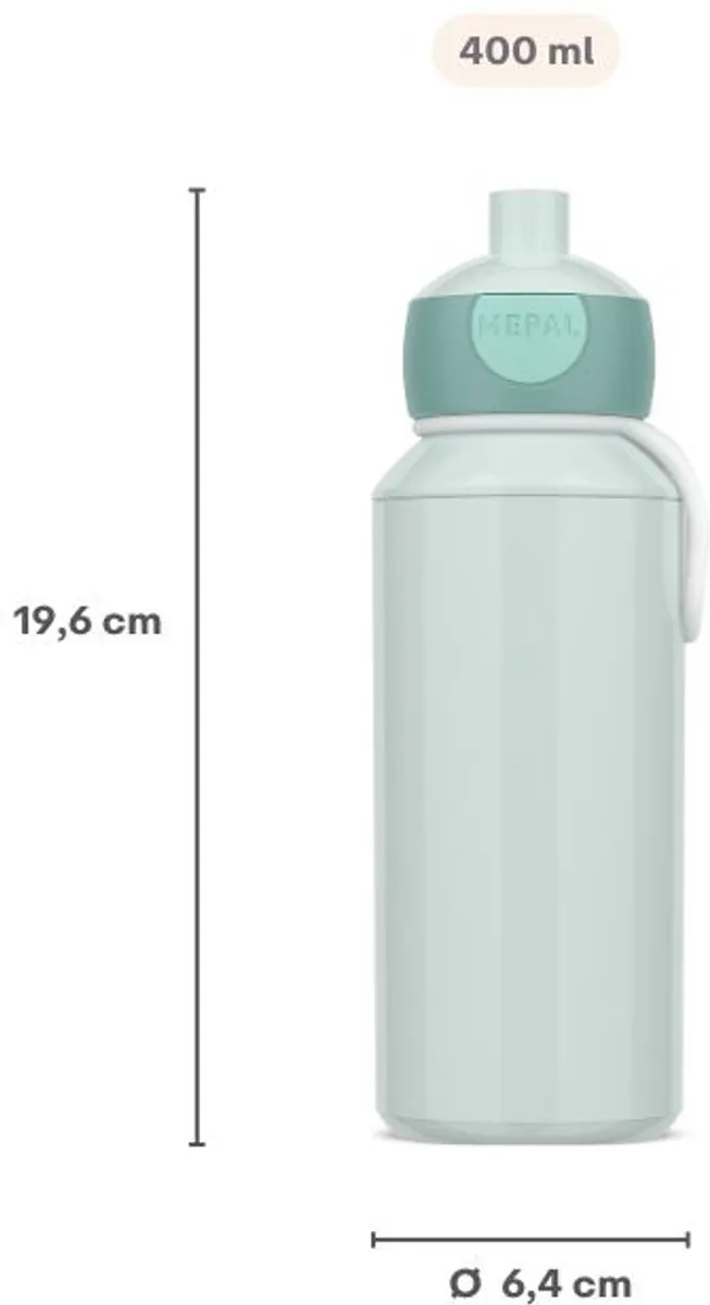 Mepal Campus Pop-up Drinkfles 400ml - Peppa Pig