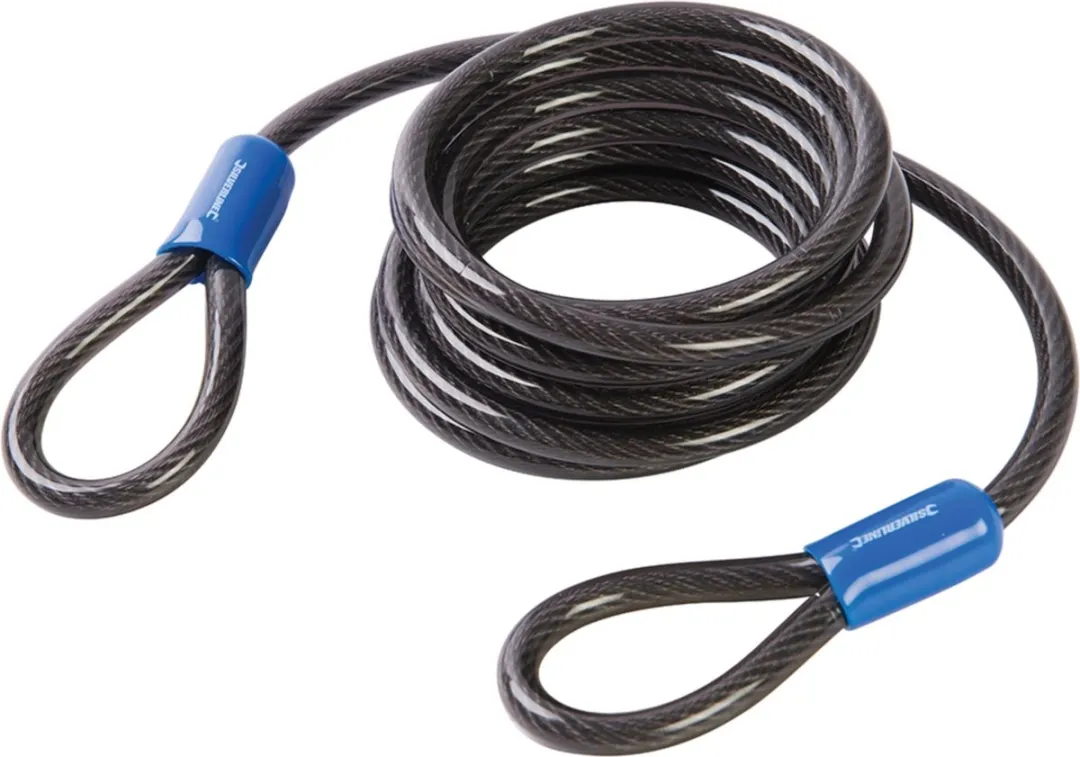 Silverline Stalen Beveiligingskabel 2,5m Ø8mm