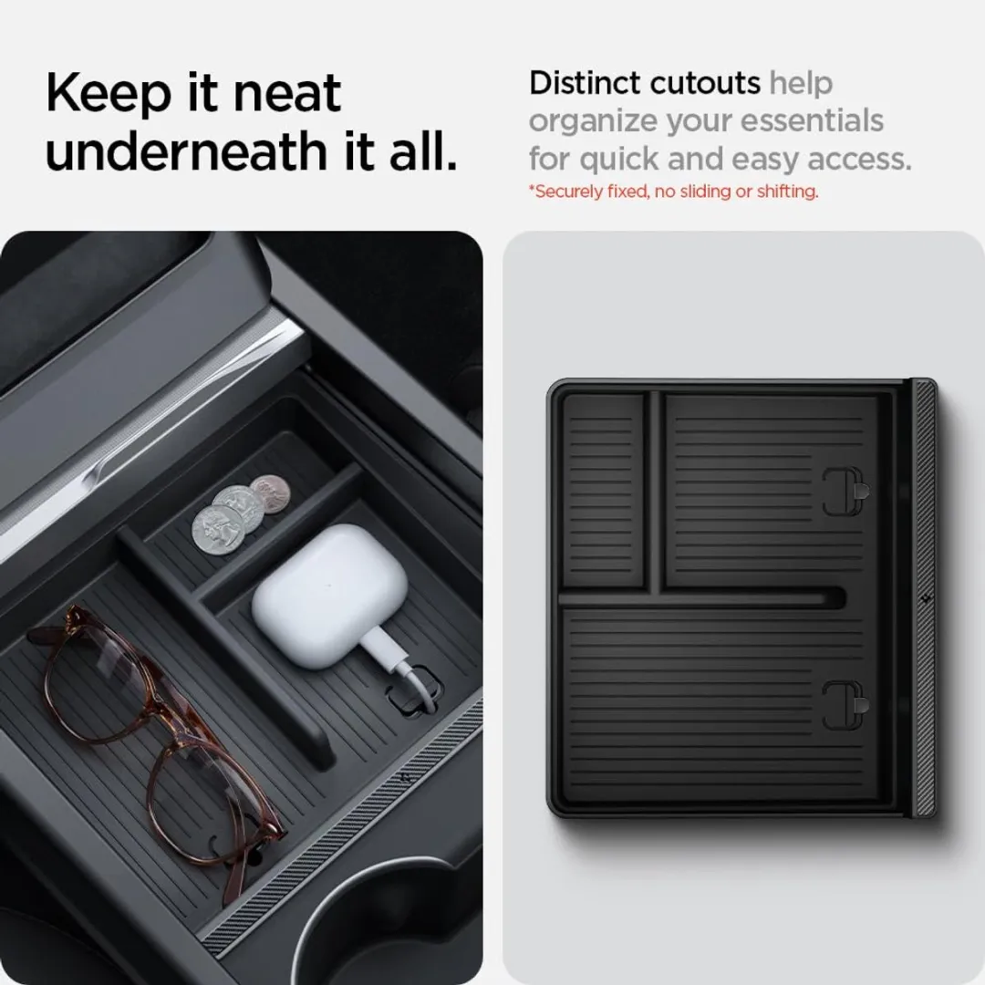 Spigen Tesla Console Organizer Onderkant - Zwart - afbeelding 6 van 6