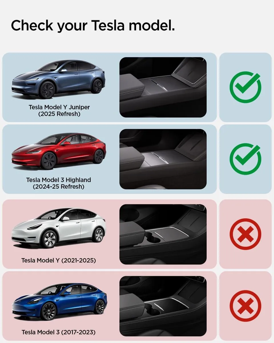Spigen Tesla Console Organizer Onderkant - Zwart