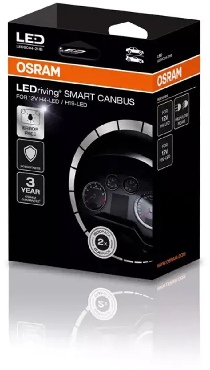 Osram LEDriving Smart Canbus LEDSC04 H4 H19 - 2 Stuks
