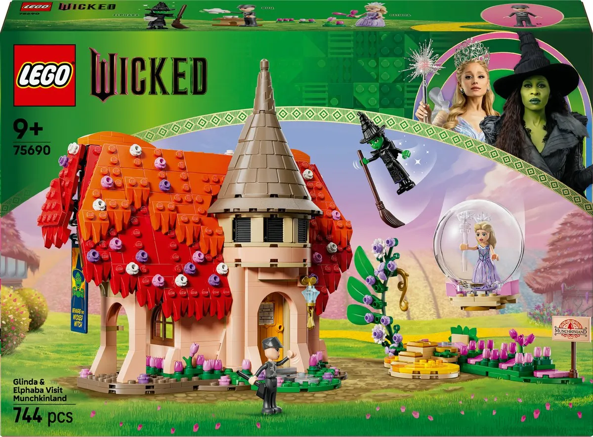 LEGO Wicked Glinda & Elphaba Bezoeken Munchkinland 75690