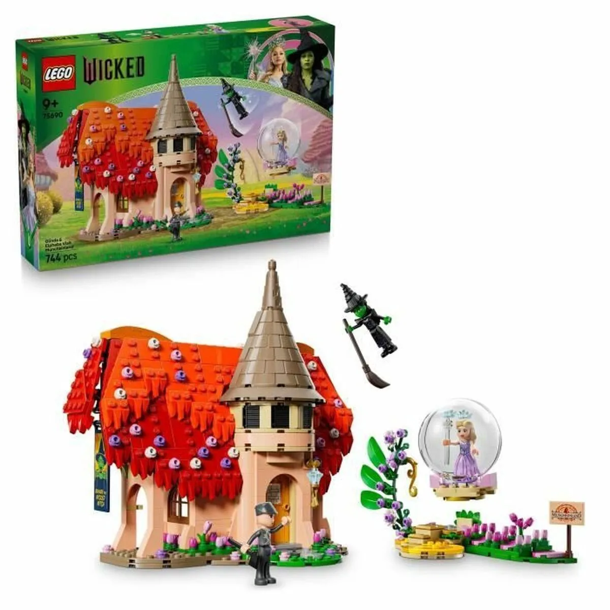 LEGO Wicked Glinda & Elphaba Bezoeken Munchkinland 75690 - 744 Stukken