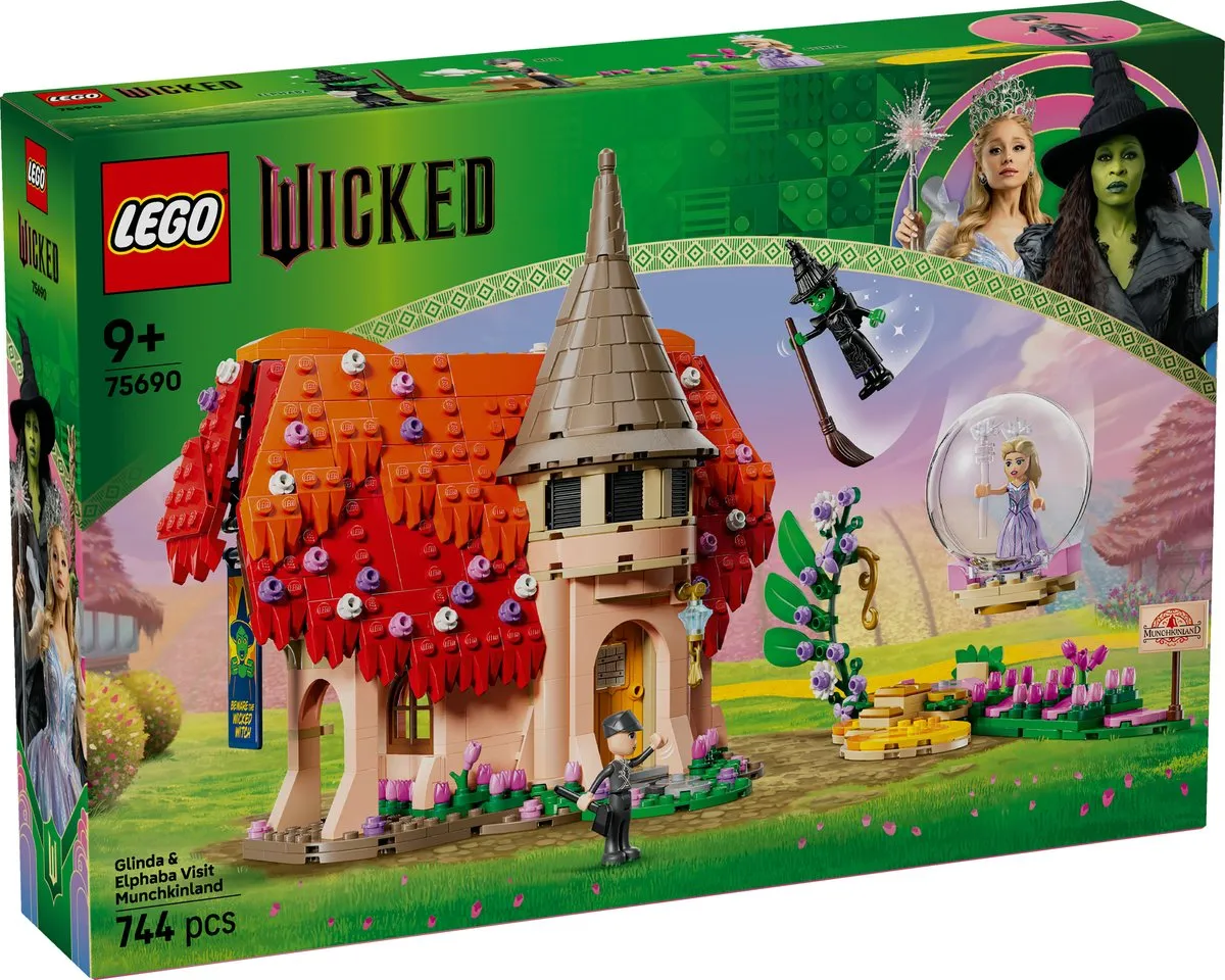 LEGO Wicked Glinda & Elphaba Bezoeken Munchkinland 75690 - 744 Stukken